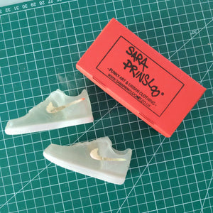 Sneaker Sculpture Resin & Jesmonite 24K Gold Leafing