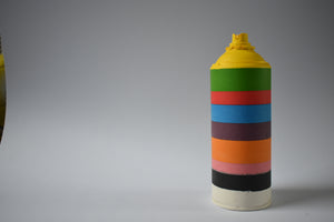 Rainbow Spray Can Sculpture