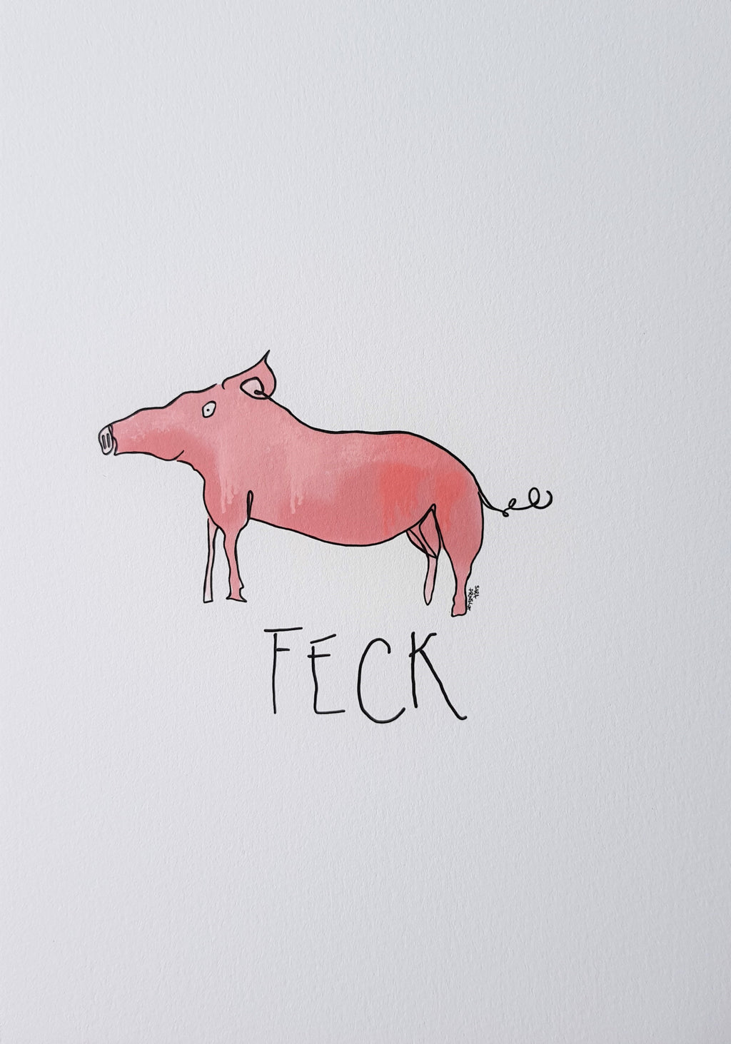 FECK PIG PRINT